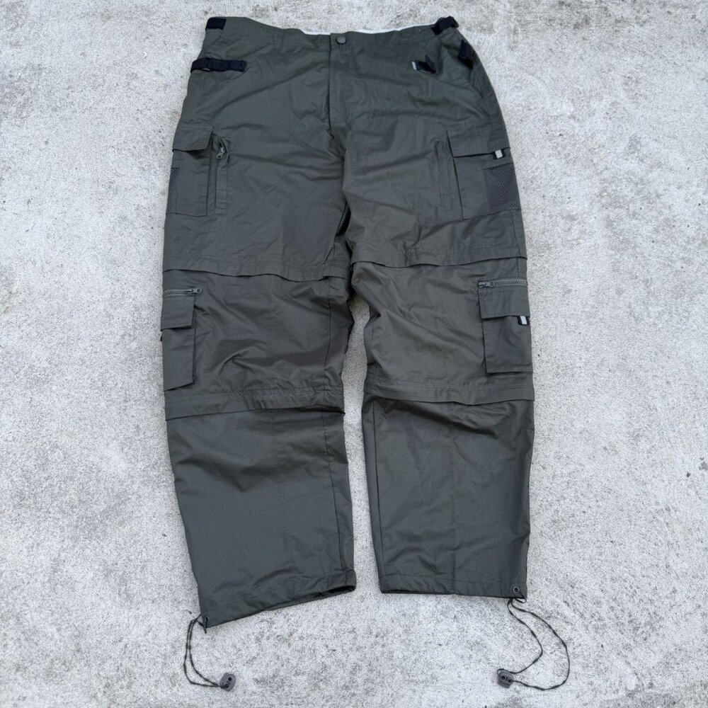 Vintage 00’s Vangelis Men’s Convertible Cargo Pants Olive Green Hiking Outdoor